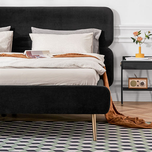 Darryl Velvet Fabric Bed Frame