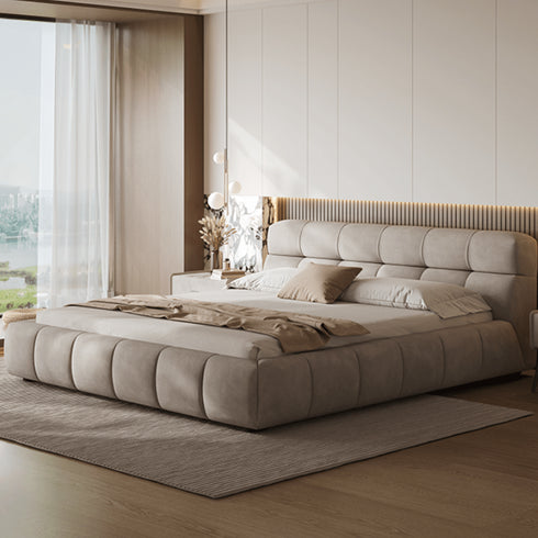 Dawes Suede Fabric Bed Frame