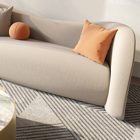 Dennison Technical Fabric 3 Seater Round Shaped Couch