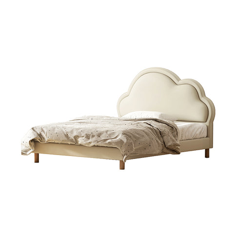 Dillian Technology Cloth Cloud Shape Headboard Bed Frame