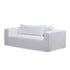 Dobie Fabric Minimalist 3 Seater Sofa Slip-covered Couch