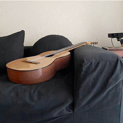 Dobie Fabric Minimalist 3 Seater Sofa Slip-covered Couch