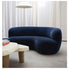 Doris Boucle/Velvet Curved 3 Seater Sofa Round Shaped Interior Upholstery Couch
