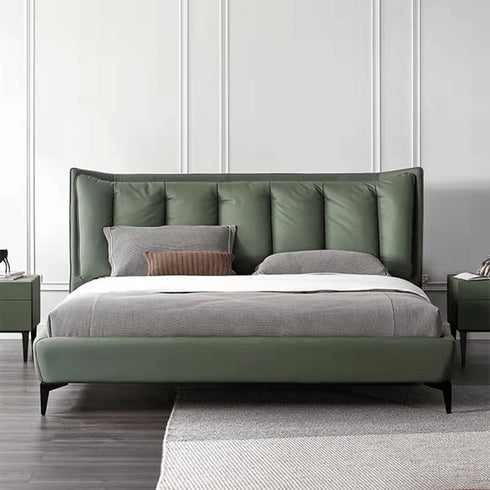 Eden Suede Fabric Upholstered Modern Bed Frame