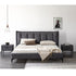 Eden Suede Fabric Upholstered Modern Bed Frame