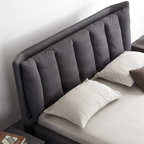 Eden Suede Fabric Upholstered Modern Bed Frame