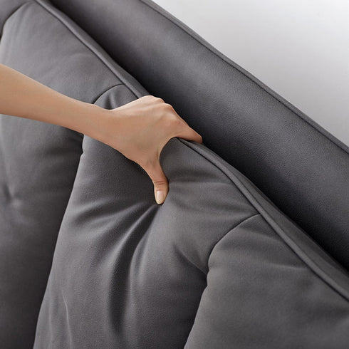 Eden Suede Fabric Upholstered Modern Bed Frame