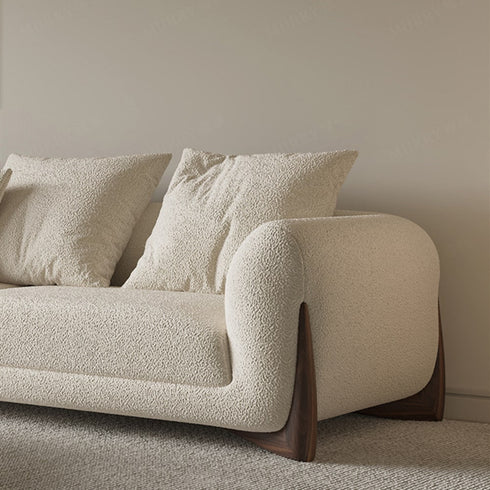 Ellie Boucle 3 Seater Sofa Minimalist Couch