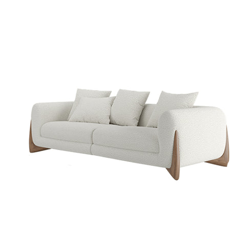 Ellie Boucle 3 Seater Sofa Minimalist Couch
