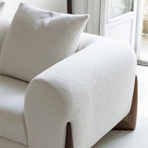Ellie Boucle 3 Seater Sofa Minimalist Couch