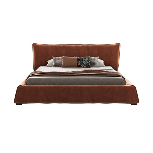 Elsie Suede Fabric Simple Bed Frame