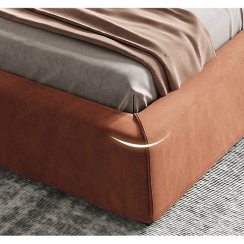 Elsie Suede Fabric Simple Bed Frame