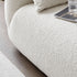 Enzo White Boucle Fabric Loveseat Sofa Minimalist Couch