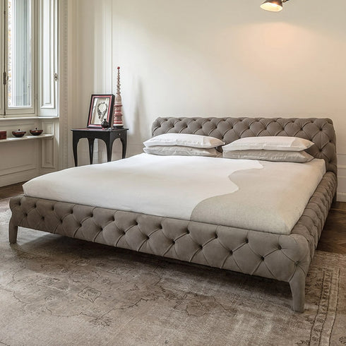 Ethan Velvet Fabric Bed Frame