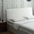 Evan Minimalist Cotton Linen Blend Bed Frame