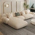 Eve Cream Boucle Fabric Sectional Sofa L-Shape Couch