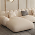 Eve Cream Boucle Fabric Sectional Sofa L-Shape Couch