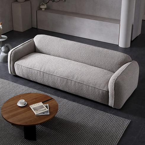 Evelyn Gray Boucle 3 Seater Sofa Armrest Couch