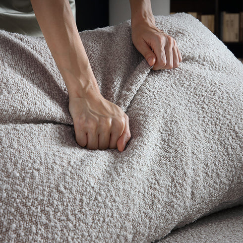 Evelyn Gray Boucle 3 Seater Sofa Armrest Couch