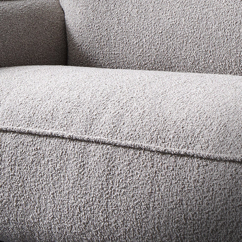 Evelyn Gray Boucle 3 Seater Sofa Armrest Couch