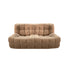 Shaun Fabric Armless Loveseat Sofa Lounge Couch