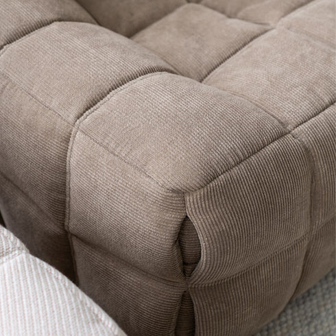 Shaun Fabric Armless Loveseat Sofa Lounge Couch
