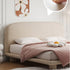 Flore Boucle Round Shaped Headbord Bed Frame