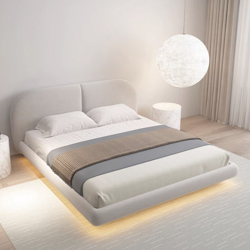 Garan Velvet Modern Floating Bed Frame