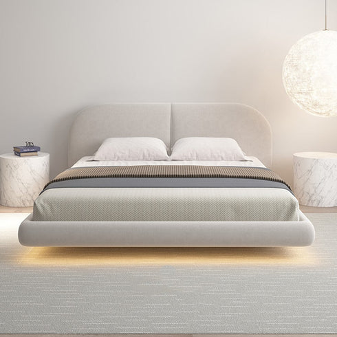 Garan Velvet Modern Floating Bed Frame