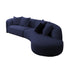 Gene Boucle Round Shaped 4 Seater Sofa Luxury Interior Curved Couch