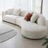 Gene Boucle Round Shaped 4 Seater Sofa Luxury Interior Curved Couch