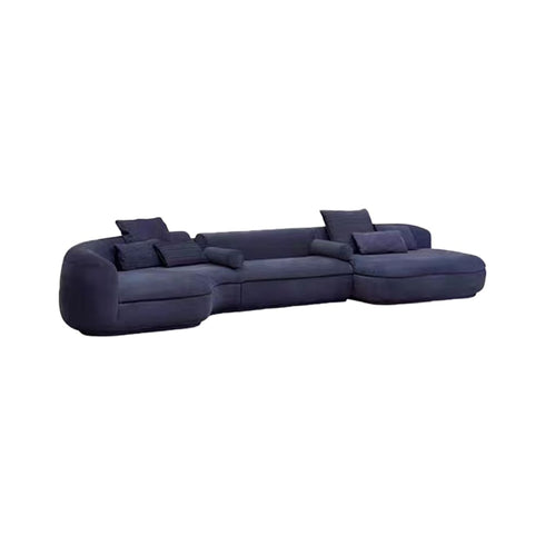 Grace Fabric Curved Sectional Sofa L-Shape Couch