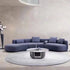 Grace Fabric Curved Sectional Sofa L-Shape Couch