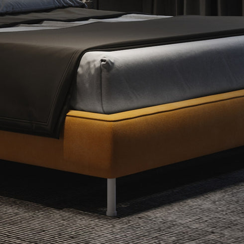 Hana Velvet Fabric Flower Shaped Design Headboard Bed Frame