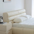 Harpern Microfiber Leather Upholstered Headboard Modern Bed Frame
