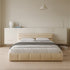 Harpern Microfiber Leather Upholstered Headboard Modern Bed Frame