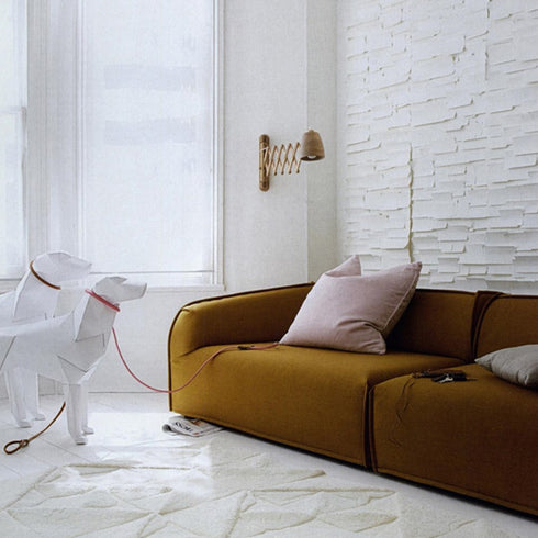 Heloise Fabric Arm Sofa 3 Seater 2-Piece Couch