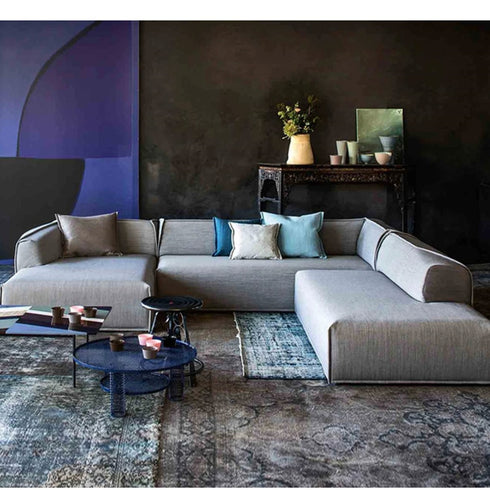 Heloise Fabric Arm Sofa 3 Seater 2-Piece Couch