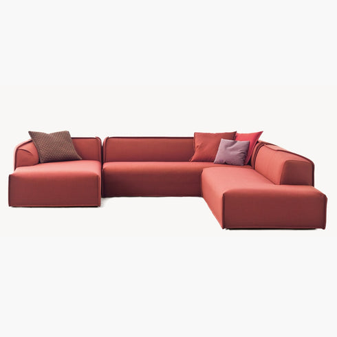 Heloise Fabric Arm Sofa 3 Seater 2-Piece Couch