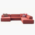 Heloise Fabric Arm Sofa 3 Seater 2-Piece Couch