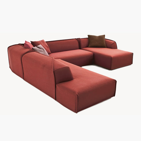 Heloise Fabric Arm Sofa 3 Seater 2-Piece Couch