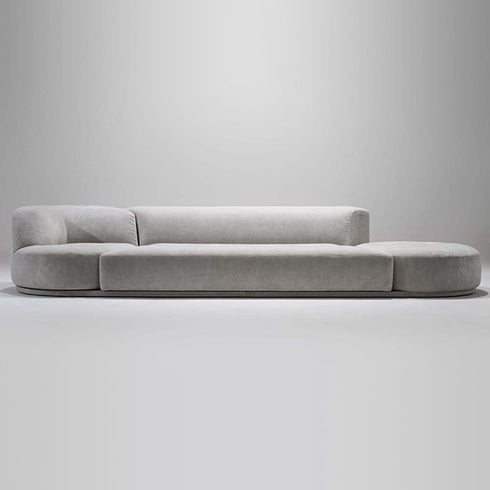 Herbert Suede Fabric Multi Seater Swivel Sofa Designer Couch