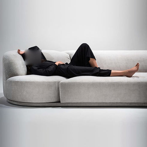 Herbert Suede Fabric Multi Seater Swivel Sofa Designer Couch