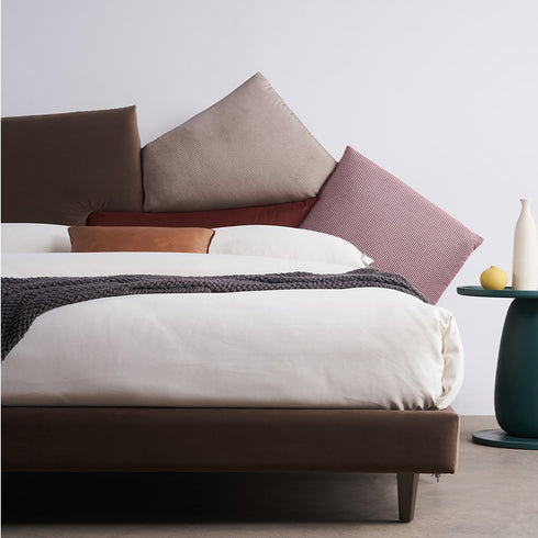 Ifra Suede Fabric Special Shaped Modern Bed Frame