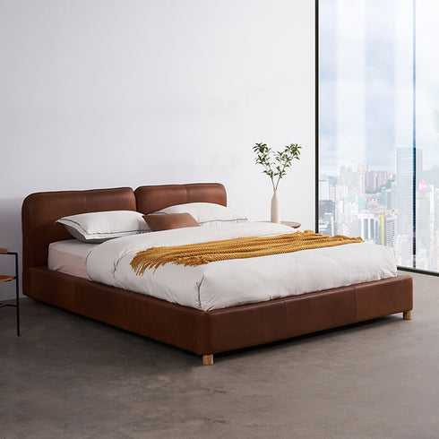 Itotia Microfiber Leather Bed Frame