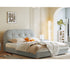 Izel Velvet Upholstered Headboard Modern Bed Frame