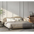 Jalyn Velvet Shaped Headboard Bed Frame