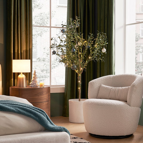 Jamaica Cotton Linen Blend Fabric Minimalist Rectangular Headboard Bed Frame