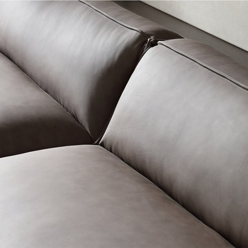 Jana Brown Technical Fabric 3 Seater Sofa 2-Pieces Couch