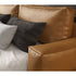 Janika Microfiber Leather Luxury Low Headboard Bed Frame with Cushions